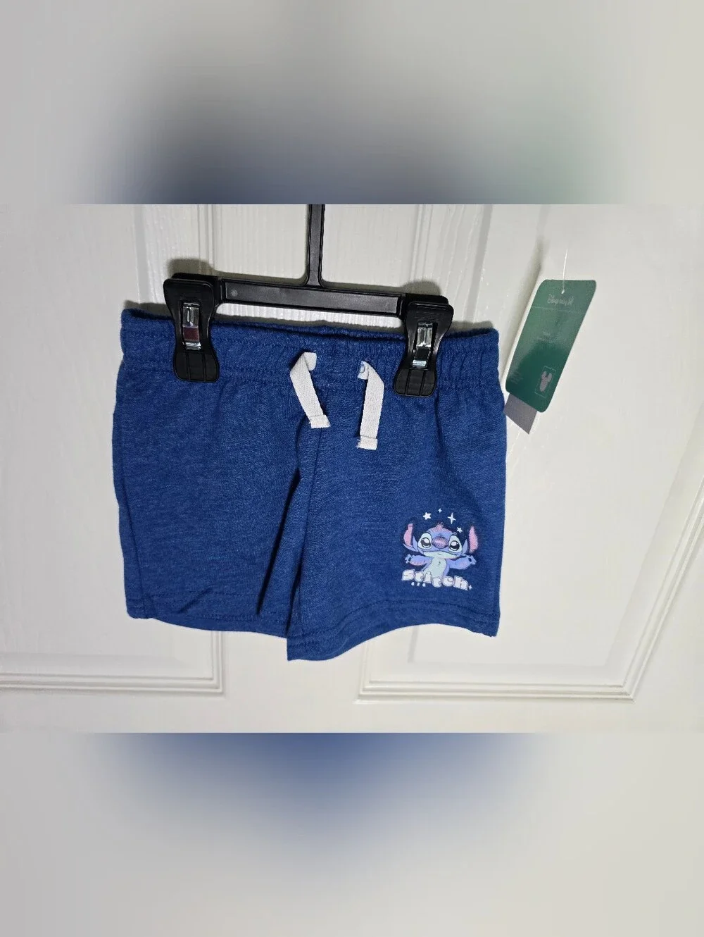 NWT Disney Stitch Boys Blue 2 Piece Short Shirt Set 6-9M